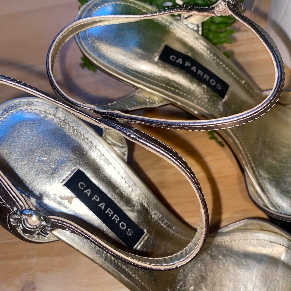 Caparros Metallic Heels - Picture 2 of 5